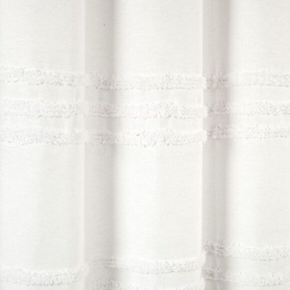 Open Box - Lush Decor - 72"x72" Boho Kendra Tufted Yarn Dyed Eco Friendly  White - Picture 4 of 4